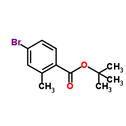 4-溴-2-甲基苯甲酸叔丁酯结构式