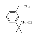 1-(3-乙基苯基)-环丙胺盐酸盐结构式