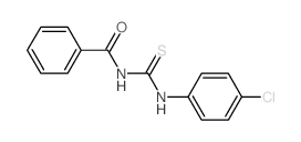 Urea, 1-benzoyl-3-(p-chlorophenyl)-2-thio- (8CI) Structure