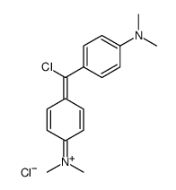 N-(4-(chloro(4-(dimethylamino)phenyl)methylene)cyclohexa-2,5-dien-1-ylidene)-N-methylmethanaminium chloride Structure