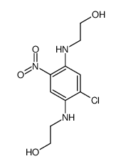 2-[2-chloro-4-(2-hydroxyethylamino)-5-nitroanilino]ethanol结构式
