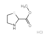 4-Thiazolidinecarboxylicacid, methyl ester, hydrochloride (1:1) Structure