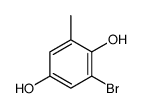 2-bromo-6-methylbenzene-1,4-diol结构式