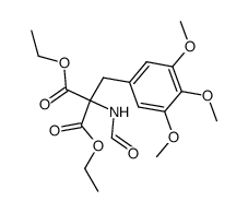 diethyl 2-formamido-2-(3,4,5-trimethoxybenzyl)malonate Structure