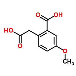 2-羧甲基-5-甲氧基苯甲酸结构式