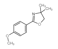 2-(4-甲氧基苯基)-4,4-二甲基-4,5-二氢恶唑结构式