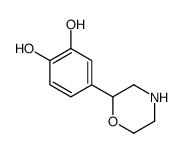 4-morpholin-2-ylbenzene-1,2-diol结构式