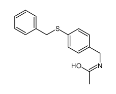 N-[(4-benzylsulfanylphenyl)methyl]acetamide结构式