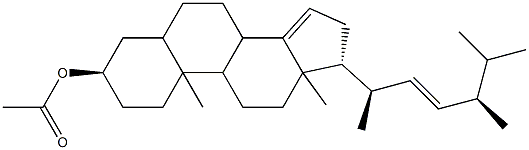 (22E)-5β-Ergosta-14,22-dien-3α-ol acetate structure