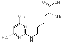 2-amino-6-[(4,6-dimethylpyrimidin-2-yl)amino]hexanoic acid结构式