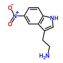 3-(2-氨基乙基)-5-硝基吲哚结构式