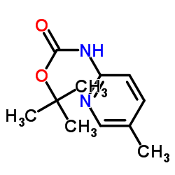 tert-Butyl (5-methylpyridin-2-yl)carbamate Structure