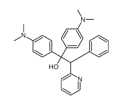 1,1-bis[4-(dimethylamino)phenyl]-2-phenyl-2-pyridin-2-ylethanol结构式
