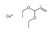 copper(1+),3,3-diethoxyprop-1-ene Structure
