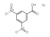 Benzoic acid,3,5-dinitro-, silver(1+) salt (1:1) structure