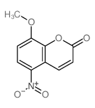 8-methoxy-5-nitro-chromen-2-one结构式