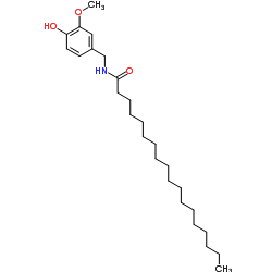 N-(4-Hydroxy-3-methoxybenzyl)octadecanamide structure