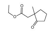 ethyl 2-(1-methyl-2-oxocyclopentyl)acetate Structure