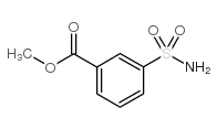 3-氨基磺酰基苯甲酸甲酯结构式