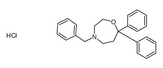 4-Benzyl-7,7-diphenyl-1,4-oxazepane hydrochloride Structure