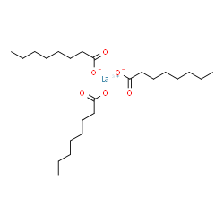 lanthanum(3+) octanoate Structure