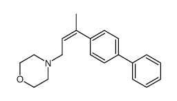 4-[3-(4-phenylphenyl)but-2-enyl]morpholine Structure