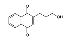 1,4-Naphthalenedione, 2-(3-hydroxypropyl)- (9CI)结构式