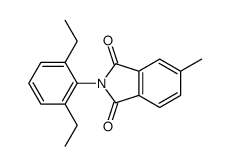 2-(2,6-diethylphenyl)-5-methylisoindole-1,3-dione Structure