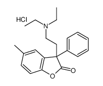 diethyl-[2-(5-methyl-2-oxo-3-phenyl-1-benzofuran-3-yl)ethyl]azanium,chloride结构式