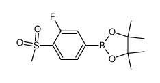 3-Fluoro-4-(methylsulfonyl)phenylboronic Acid Pinacol Ester structure