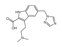 3-(2-dimethylaminoethyl)-5-[1,2,4]triazol-1-ylmethyl-1H-indol-2-carboxylic acid Structure