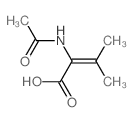 2-Butenoic acid,2-(acetylamino)-3-methyl-结构式