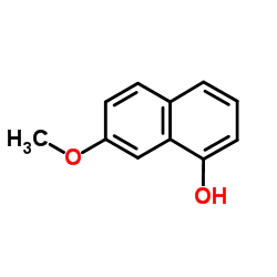 7-甲氧基-1-萘酚结构式