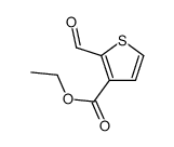 ethyl 2-formylthiophene-3-carboxylate Structure