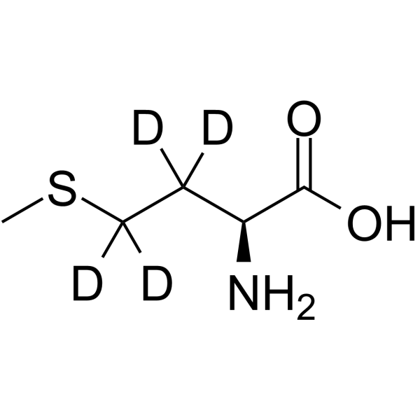 L-甲硫氨酸-D4结构式