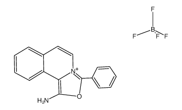 fluoroborate de 2-benzoyl-1,2-dihydroisoquinaldonitrile结构式