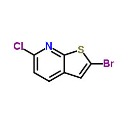2-bromo-6-chlorothieno[2,3-b]pyridine Structure