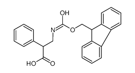 (±)-3-(fmoc-amino)-2-phenylpropionic acid structure