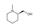 (2R)-N-甲基-2-哌啶甲醇结构式