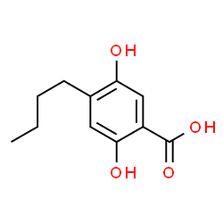 Benzoic acid, 4-butyl-2,5-dihydroxy- (9CI) Structure