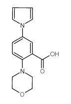 2-吗啉代-5-(1H-吡咯-1-基)苯甲酸结构式