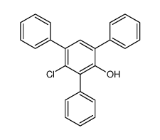 3-chloro-2,4,6-triphenyl-phenol Structure