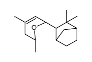 2-(3,3-dimethylbicyclo[2.2.1]hept-2-yl)tetrahydro-4,6-dimethyl-2H-pyran, didehydro derivative Structure