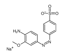 4-[(4-Amino-3-methoxyphenyl)azo]benzenesulfonic acid sodium salt Structure