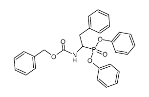 N-[1-(Diphenoxyphosphinyl)-2-phenylethyl]- phenylmethyl ester结构式