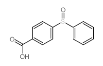 4-(苯基亚磺酰基)苯甲酸结构式