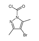 4-bromo-3,5-dimethyl-1H-pyrazole-1-carbonyl chloride Structure