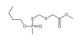 methyl 2-[[butoxy(methyl)phosphoryl]sulfanylmethylsulfanyl]acetate结构式