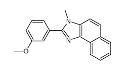2-(3-methoxyphenyl)-3-methylbenzo[e]benzimidazole结构式