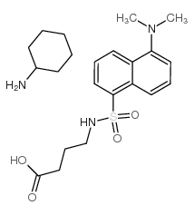 丹磺酰-R-氨基-N-丁酸-环己基铵盐结构式